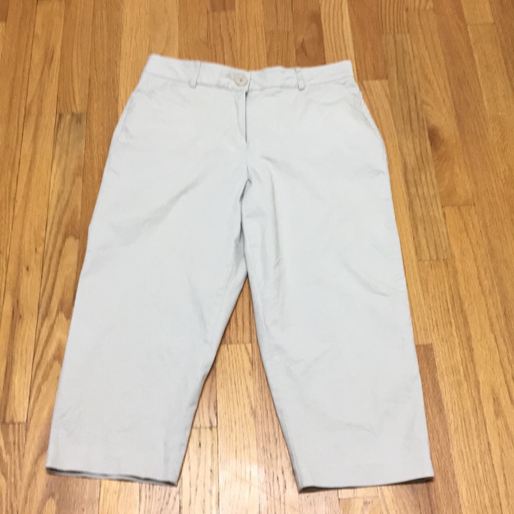 Kim Rogers Beige Cropped Pants